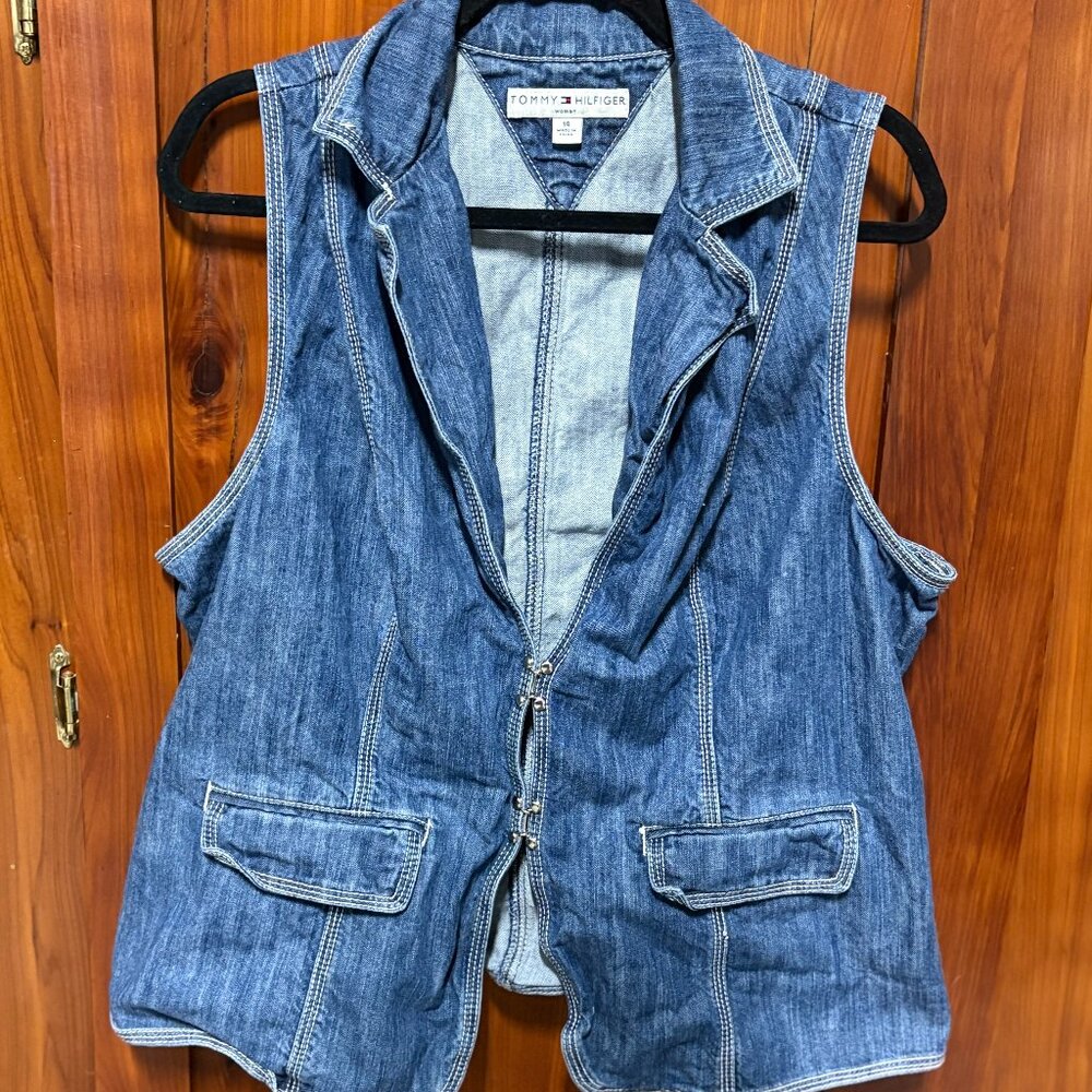 Tommy Hilfiger Blue Denim Vest